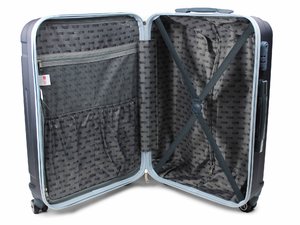 Cestovní kufr skořepinový  24" 22-201NB tmavě modrý-11